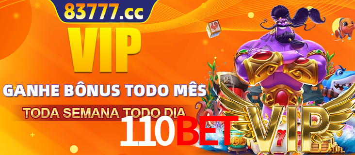 Banner promocional do 110bet oferecendo 100% de recompensas adicionais contínuas para quem fizer o login diário (Daily sign-in), com um mascote de coelho.